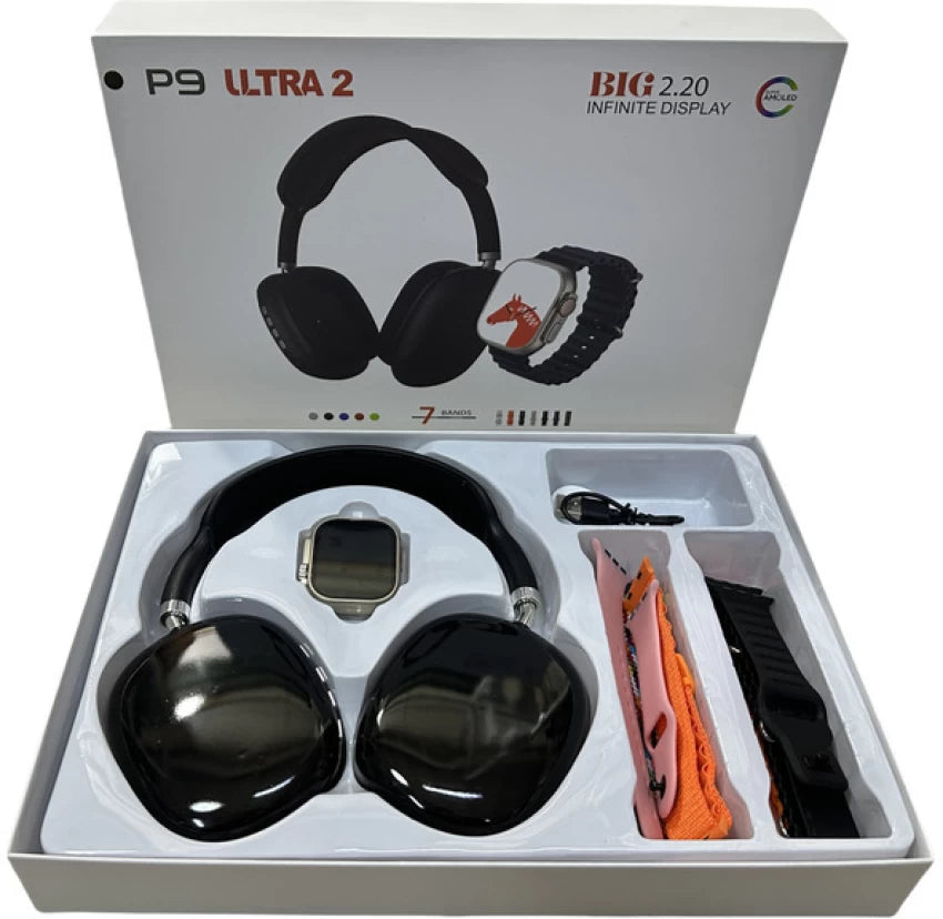 P9 headset with smart watch set