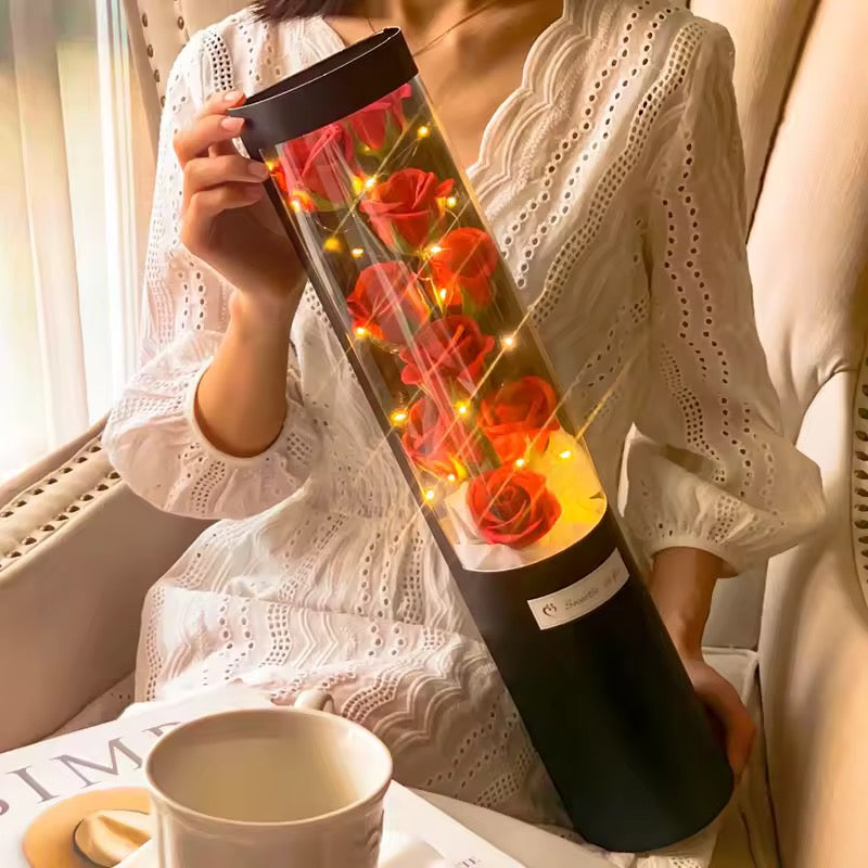 Valentines Day Artificial Rose Bouquet With LED Light- Various Options