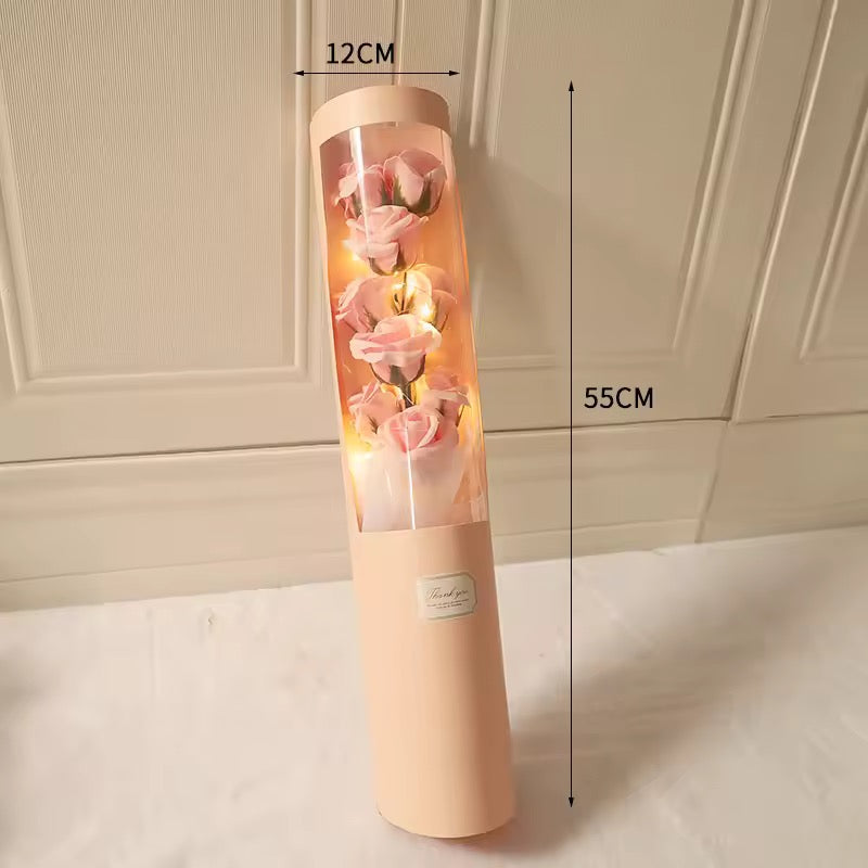 Valentines Day Artificial Rose Bouquet With LED Light- Various Options